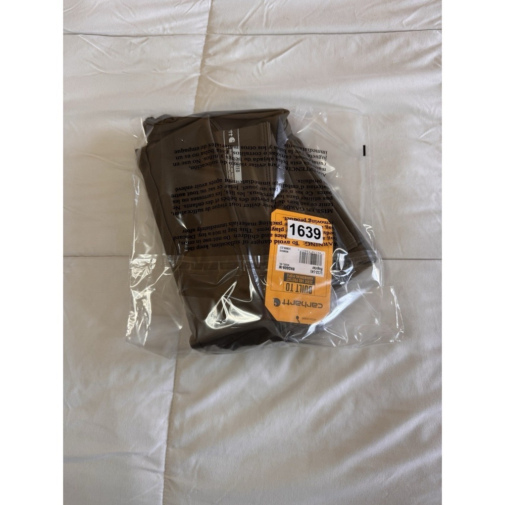 New Carhartt Womens Force Fitted Sz Large Regular Utility Leggings Olive Green - Picture 10 of 10
